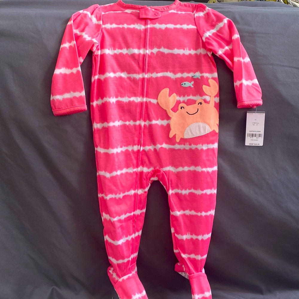 Carters Girls Footie Pajamas
